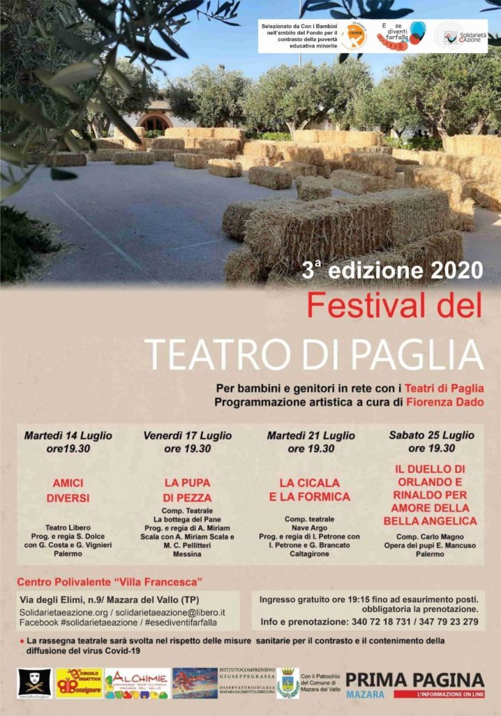 3^ edizione Festival del Teatro di Paglia 2020